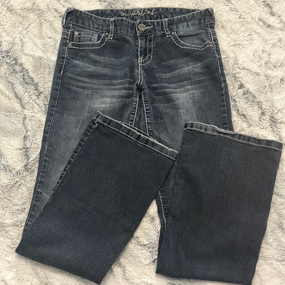 Maurice’s Women’s Boot Cut Denim Jeans, Size 7/8 L, Excellent Condition!! Cute!!